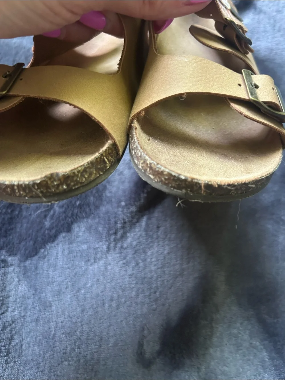 Toddler Adjustable Tan Buckle Sandals size 11